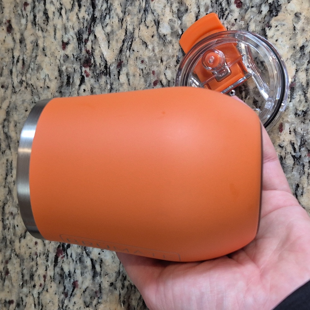 Brumate Uncork'd Insulated Wine Tumbler In Matte Clay - Picture 9 of 9